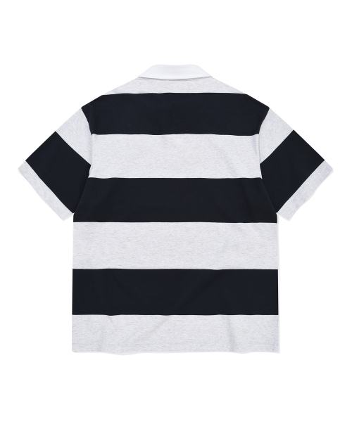 COVERNAT(カバーナット)の「ストライプラグビー襟Tシャツネイビー(ポロシャツ・レディース・その他・X-SMALL/SMALL/MEDIUM/LARGE/X-LARGE/XX-LARGE)」の2枚目の写真