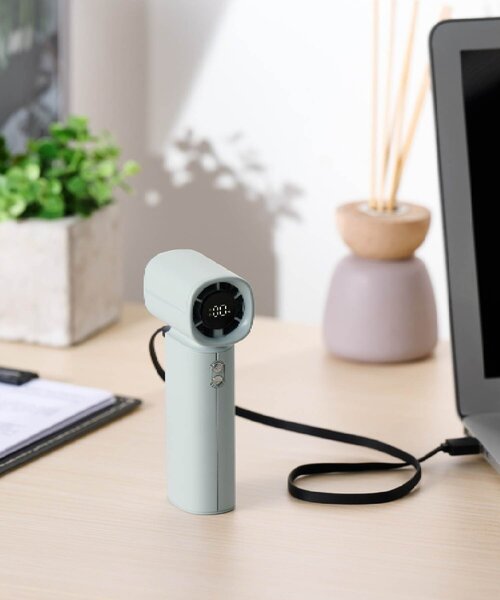 BIRTHDAY BAR（バースデイバー）の「〈風量調節100段階〉ナトリウムイオン電池搭載コンパクト大風量ハンディーファン（生活家電・レディース・ホワイト/グリーン/ブラック・0）」の17枚目の写真