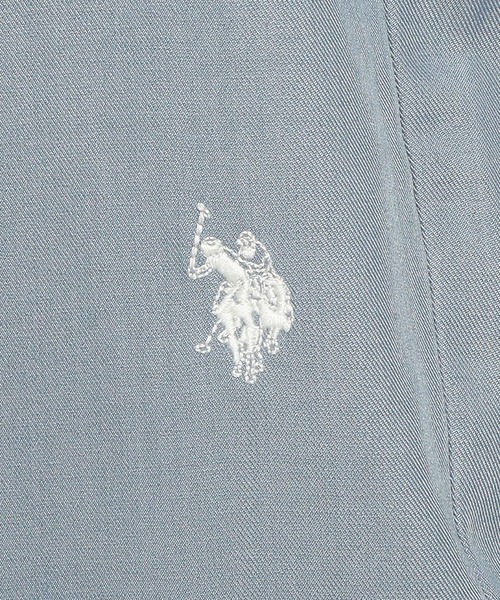 U.S. POLO ASSN.(ユーエスポロアッスン)の「U.S. POLO ASSN. (ユーエスポロアッスン) イージーパンツ PLM62500 ワンポイント ロゴ刺繍 ルーズ テーパードパンツ ウエストゴム ウエスト紐付 ユニセックス(その他パンツ・メンズ・グレー/ブルー/ブラック・M/LL/L)」の6枚目の写真