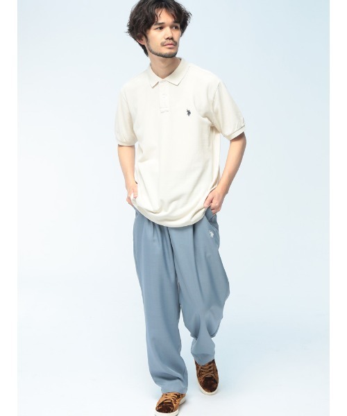 U.S. POLO ASSN.(ユーエスポロアッスン)の「U.S. POLO ASSN. (ユーエスポロアッスン) イージーパンツ PLM62500 ワンポイント ロゴ刺繍 ルーズ テーパードパンツ ウエストゴム ウエスト紐付 ユニセックス(その他パンツ・メンズ・グレー/ブルー/ブラック・M/LL/L)」の7枚目の写真