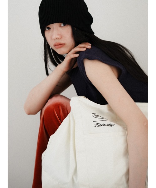 Katrin TOKYO(カトリーントーキョー)の「【FRUIT OF THE LOOM × Katrin TOKYO】bucket tote(トートバッグ・レディース・グリーン/アイボリー/ブルー・FREE)」の1枚目の写真