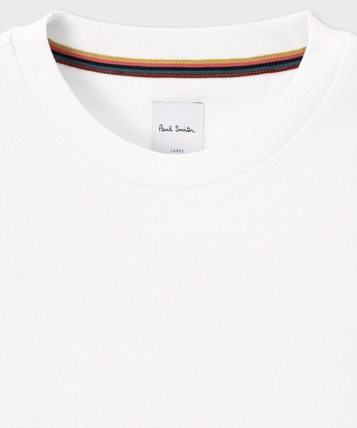 Paul Smith（ポールスミス）の「“Cropped logo” 半袖Tシャツ【163513 919T】（Tシャツ/カットソー・メンズ・ホワイト/ブラック・MEDIUM/SMALL/XX-LARGE/X-LARGE/LARGE）」の3枚目の写真