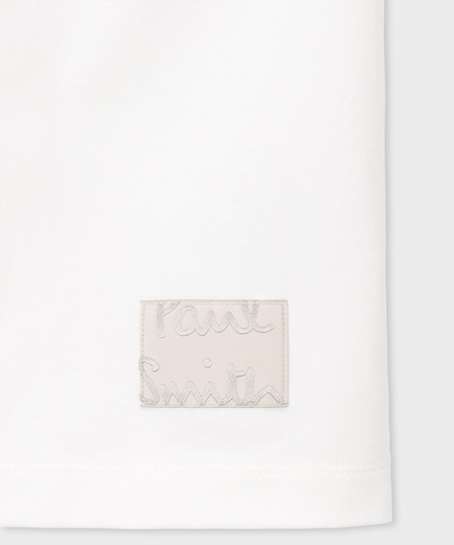 Paul Smith（ポールスミス）の「“Cropped logo” 半袖Tシャツ【163513 919T】（Tシャツ/カットソー・メンズ・ホワイト/ブラック・MEDIUM/SMALL/XX-LARGE/X-LARGE/LARGE）」の4枚目の写真