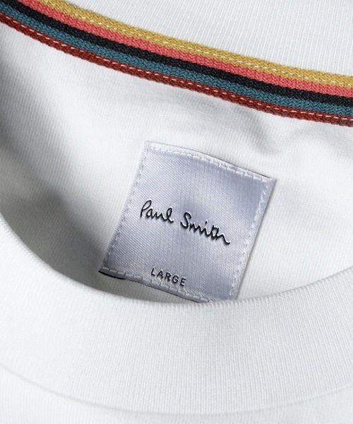Paul Smith（ポールスミス）の「“Cropped logo” 半袖Tシャツ【163513 919T】（Tシャツ/カットソー・メンズ・ホワイト/ブラック・MEDIUM/SMALL/XX-LARGE/X-LARGE/LARGE）」の5枚目の写真