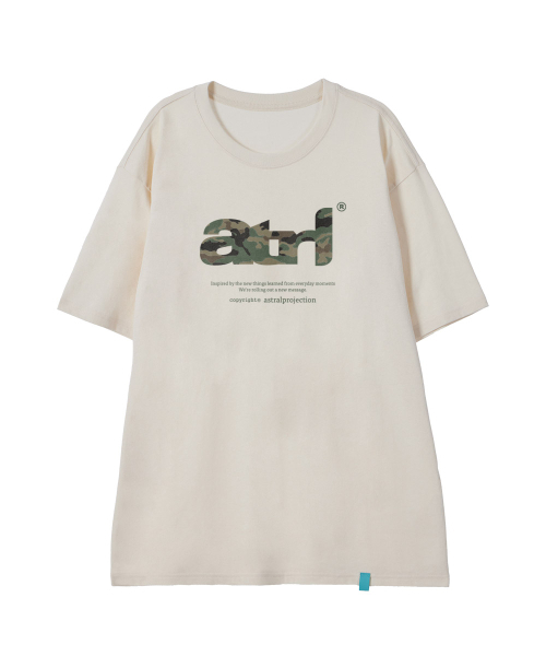 ASTRAL PROJECTION（アストラルプロジェクション）の「[ATRL]コットンルーズフィット半袖Tシャツ_ホワイト（Tシャツ/カットソー・メンズ・その他・M/L/XL/XXL）」の2枚目の写真