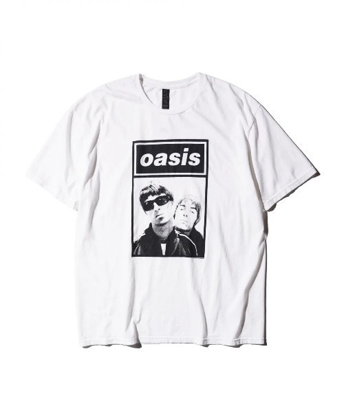 THRIFTY LOOK(スリフティールック)の「【THRIFTY LOOK】oasis Tシャツ(Tシャツ/カットソー・メンズ・ホワイト・M/XL/L)」の1枚目の写真