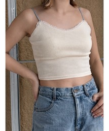 LACE TRIM BRA TOP