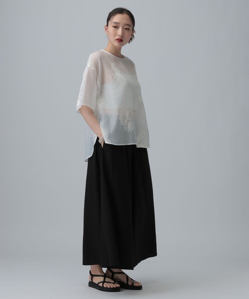LEPSIM(レプシィム)の「リネンブレンドスカーチョ 639320(その他パンツ・レディース・ブラウン系その他/ベージュ/ブラック・FREE)」の11枚目の写真