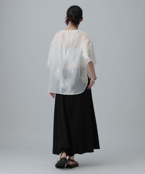 LEPSIM(レプシィム)の「リネンブレンドスカーチョ 639320(その他パンツ・レディース・ブラウン系その他/ベージュ/ブラック・FREE)」の12枚目の写真