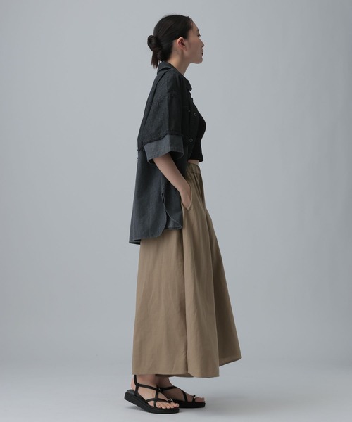 LEPSIM(レプシィム)の「リネンブレンドスカーチョ 639320(その他パンツ・レディース・ブラウン系その他/ベージュ/ブラック・FREE)」の17枚目の写真