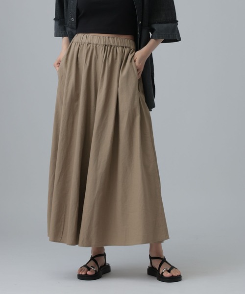 LEPSIM(レプシィム)の「リネンブレンドスカーチョ 639320(その他パンツ・レディース・ブラウン系その他/ベージュ/ブラック・FREE)」の19枚目の写真