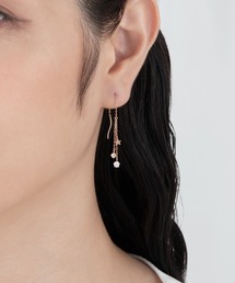 セール】【K10】スウィングビジューアメリカンピアス/BOX付き（ピアス