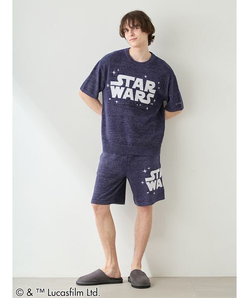 gelato pique（ジェラートピケ）の「【STAR WARS】【メンズ】スムーズィーキャラクタージャガードプルオーバー（ルームウェア/パジャマ・メンズ・クリーム/ネイビー/ミント・M/L）」の5枚目の写真