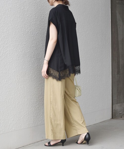 SHIPS Colors(シップス カラーズ)の「SHIPS Colors:〈接触冷感・UVカット・透湿〉ファンクション イージー パンツ◇(その他パンツ・レディース・ネイビー/ベージュ/オリーブ・ONE SIZE)」の14枚目の写真