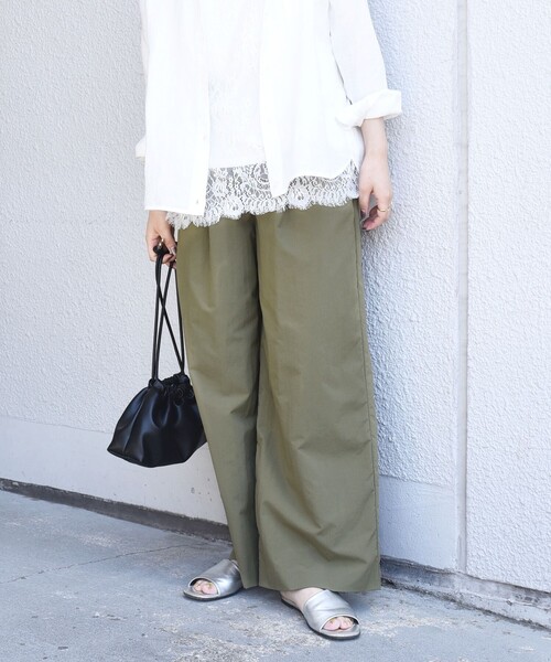 SHIPS Colors(シップス カラーズ)の「SHIPS Colors:〈接触冷感・UVカット・透湿〉ファンクション イージー パンツ◇(その他パンツ・レディース・ネイビー/ベージュ/オリーブ・ONE SIZE)」の16枚目の写真