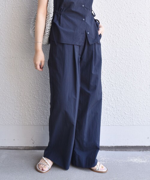 SHIPS Colors(シップス カラーズ)の「SHIPS Colors:〈接触冷感・UVカット・透湿〉ファンクション イージー パンツ◇(その他パンツ・レディース・ネイビー/ベージュ/オリーブ・ONE SIZE)」の19枚目の写真