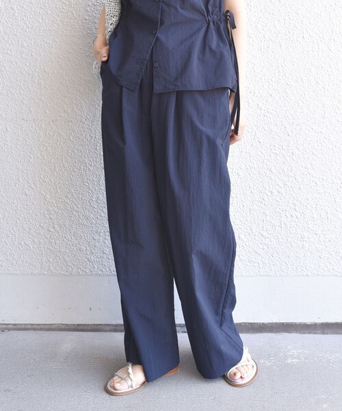 SHIPS Colors(シップス カラーズ)の「SHIPS Colors:〈接触冷感・UVカット・透湿〉ファンクション イージー パンツ◇(その他パンツ・レディース・ネイビー/ベージュ/オリーブ・ONE SIZE)」の20枚目の写真
