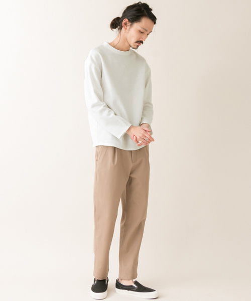 URBAN RESEARCH（アーバンリサーチ）の「UR ポンチルーズ8分袖Tシャツ（Tシャツ/カットソー・メンズ・ベージュ/グレー/ブラック/ホワイト・MEDIUM/LARGE）」の17枚目の写真