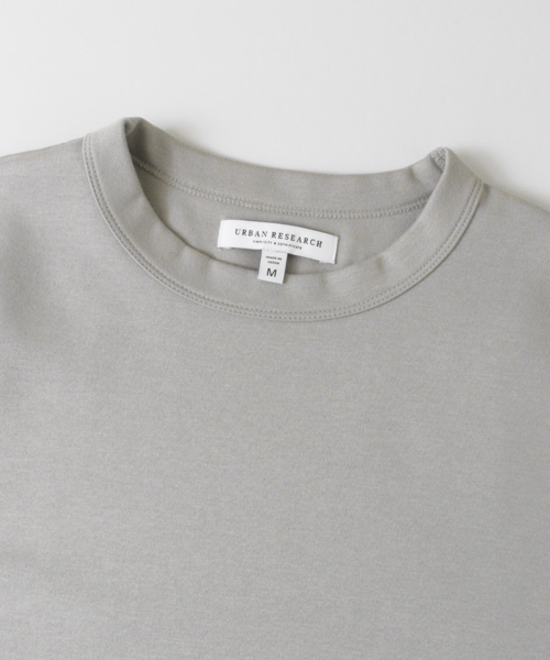 URBAN RESEARCH（アーバンリサーチ）の「UR ポンチルーズ8分袖Tシャツ（Tシャツ/カットソー・メンズ・ベージュ/グレー/ブラック/ホワイト・MEDIUM/LARGE）」の20枚目の写真