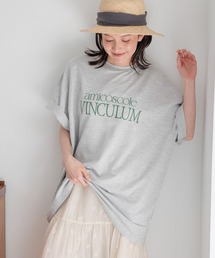 studio CLIP | ロゴプリントTシャツチュニック(Tシャツ/カットソー)