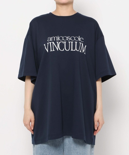studio CLIP(スタディオクリップ)の「ロゴプリントTシャツチュニック(Tシャツ/カットソー・レディース・ネイビー/ブラウン/グレー・FREE)」の20枚目の写真