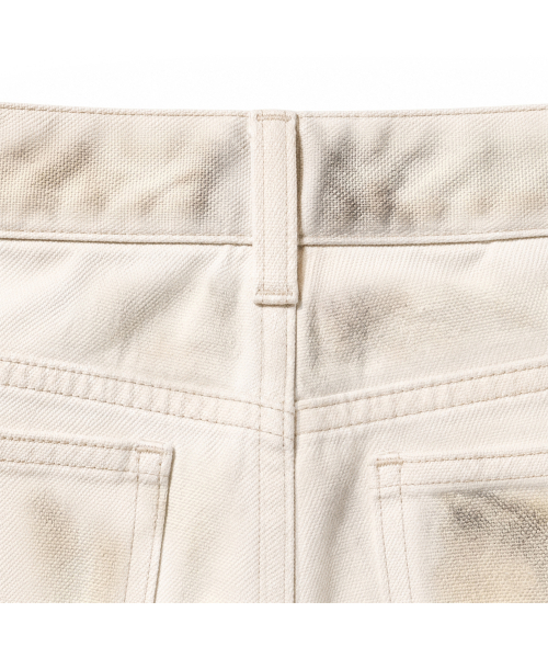 EXTRAORDINARY(エクストラオーディナリー)の「OIL WASHED OXFORD DOUBLE KNEE SHORT IVORY(その他パンツ・メンズ・その他・MEDIUM/LARGE/X-LARGE/XX-LARGE)」の5枚目の写真