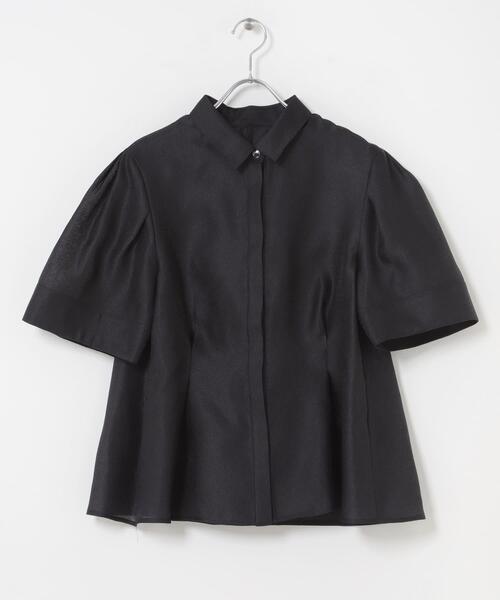 URBAN RESEARCH ROSSO WOMEN（アーバンリサーチ　ロッソ）の「シアーオーガンジーフォルムシャツ（シャツ/ブラウス・レディース・ブラック/オフホワイト・FREE）」の17枚目の写真
