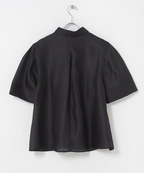URBAN RESEARCH ROSSO WOMEN（アーバンリサーチ　ロッソ）の「シアーオーガンジーフォルムシャツ（シャツ/ブラウス・レディース・ブラック/オフホワイト・FREE）」の20枚目の写真