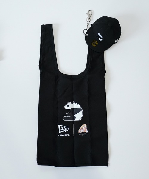 NEW ERA(ニューエラ)の「【NEW ERA】NEW ERA キャップポーチエコバッグ(エコバッグ/サブバッグ・レディース・ラベンダー/ブラック/パープル系・FREE)」の2枚目の写真