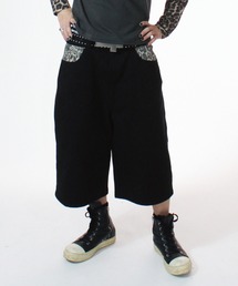 KEYMISERY（キーミザリー）の「A'GEM/9 × .kom 『KEYMISERY/キーミザリー』 Leopard Shaggy Bermuda Pants/レオパードシャギーバミューダパンツ（その他パンツ）」