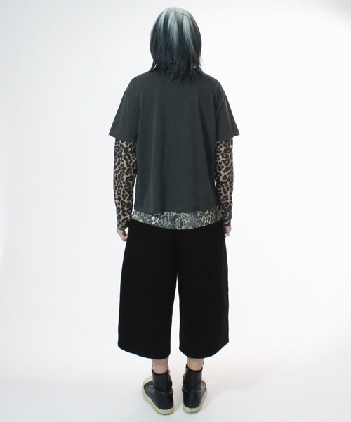 KEYMISERY(キーミザリー)の「A'GEM/9 × .kom 『KEYMISERY/キーミザリー』 Leopard Shaggy Bermuda Pants/レオパードシャギーバミューダパンツ(その他パンツ・メンズ・ブラック・M/L)」の15枚目の写真