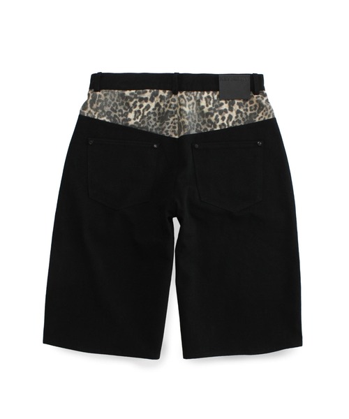 KEYMISERY(キーミザリー)の「A'GEM/9 × .kom 『KEYMISERY/キーミザリー』 Leopard Shaggy Bermuda Pants/レオパードシャギーバミューダパンツ(その他パンツ・メンズ・ブラック・M/L)」の4枚目の写真
