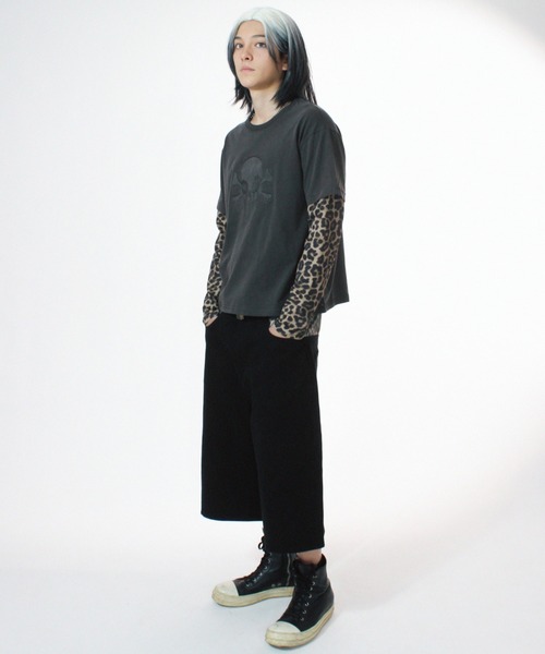 KEYMISERY(キーミザリー)の「A'GEM/9 × .kom 『KEYMISERY/キーミザリー』 Leopard Shaggy Bermuda Pants/レオパードシャギーバミューダパンツ(その他パンツ・メンズ・ブラック・M/L)」の12枚目の写真