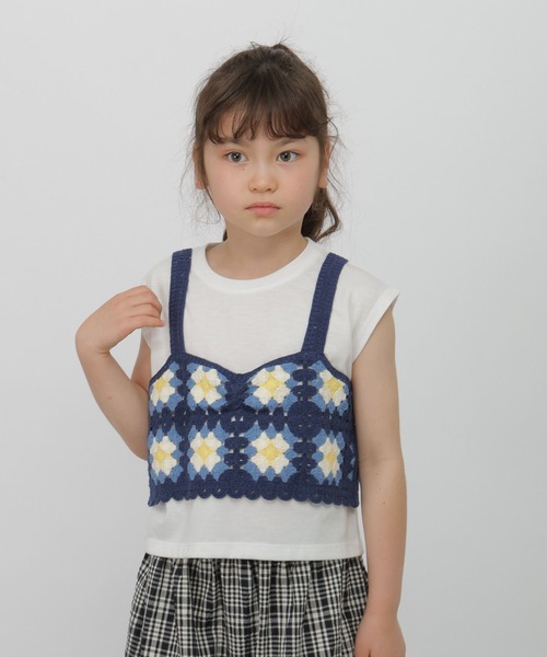 GLOBAL WORK(グローバルワーク)の「トクトクかぎ針ニットセット/714684(キャミソール・キッズ・ブラック/ブルー・130cm/140cm/150cm/160cm)」の11枚目の写真