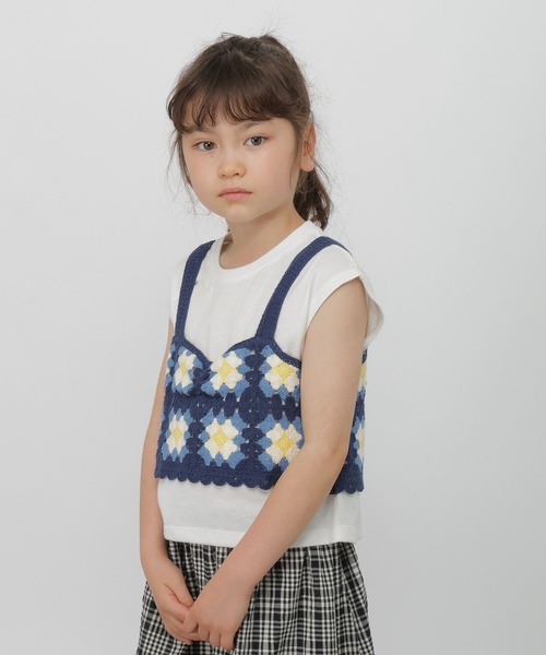 GLOBAL WORK(グローバルワーク)の「トクトクかぎ針ニットセット/714684(キャミソール・キッズ・ブラック/ブルー・130cm/140cm/150cm/160cm)」の13枚目の写真