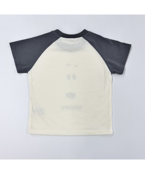 PEANUTS(ピーナッツ)の「半袖デイリーTシャツ スヌーピー(Tシャツ/カットソー・キッズ・オフホワイト/チャコールグレー・95cm/90cm/80cm)」の5枚目の写真