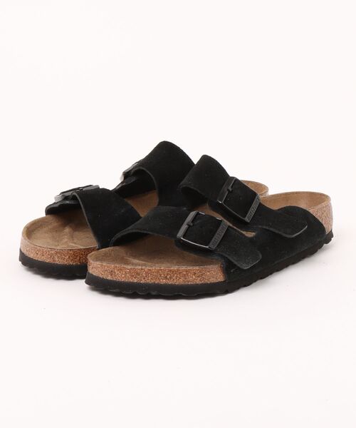 BIRKENSTOCK(ビルケンシュトック)の「ビルケンシュトック 1027152 Arizona LEVE Black/アリゾナ スエードブラック レギュラー幅(サンダル・メンズ・ブラック・39/40/41/42/43/44)」の1枚目の写真
