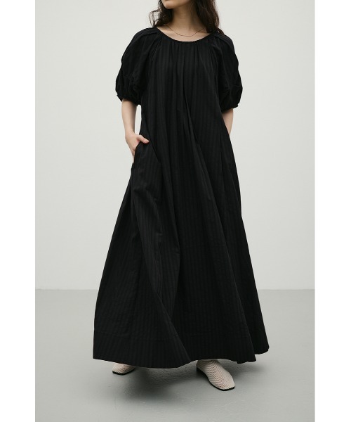 STYLEMIXER(スタイルミキサー)の「コットンストライプタックスリーブワンピース(ワンピース・レディース・ホワイト/ブラック・SMALL/MEDIUM)」の1枚目の写真