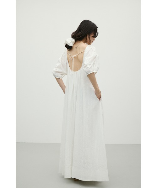 STYLEMIXER(スタイルミキサー)の「コットンストライプタックスリーブワンピース(ワンピース・レディース・ホワイト/ブラック・SMALL/MEDIUM)」の6枚目の写真
