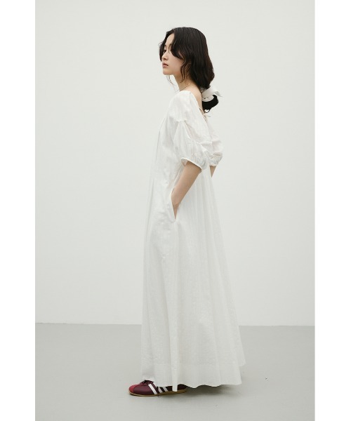 STYLEMIXER(スタイルミキサー)の「コットンストライプタックスリーブワンピース(ワンピース・レディース・ホワイト/ブラック・SMALL/MEDIUM)」の7枚目の写真