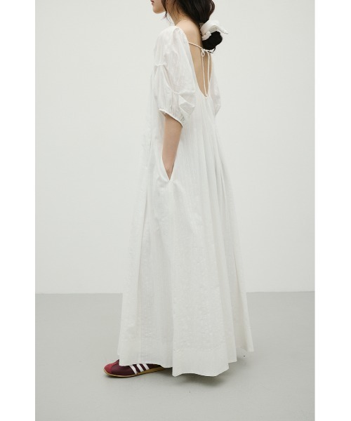 STYLEMIXER(スタイルミキサー)の「コットンストライプタックスリーブワンピース(ワンピース・レディース・ホワイト/ブラック・SMALL/MEDIUM)」の9枚目の写真