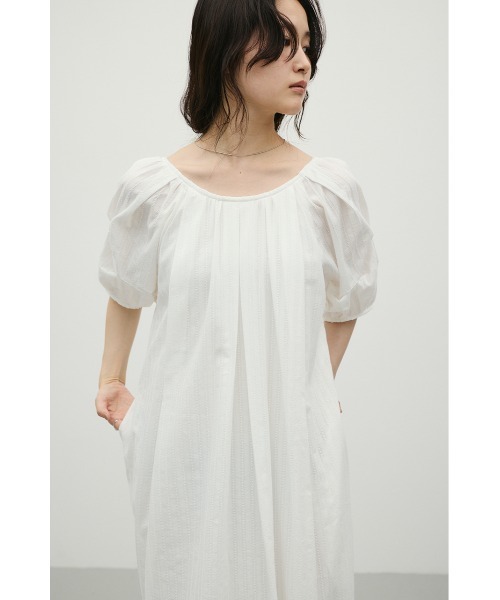 STYLEMIXER(スタイルミキサー)の「コットンストライプタックスリーブワンピース(ワンピース・レディース・ホワイト/ブラック・SMALL/MEDIUM)」の10枚目の写真