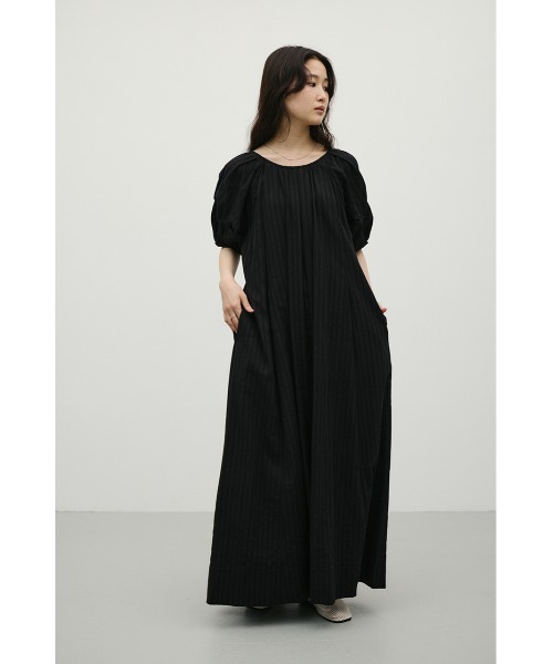 STYLEMIXER(スタイルミキサー)の「コットンストライプタックスリーブワンピース(ワンピース・レディース・ホワイト/ブラック・SMALL/MEDIUM)」の20枚目の写真
