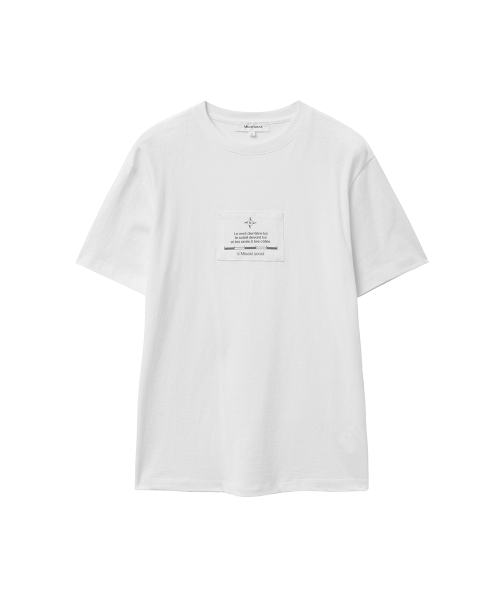 MISEKISEOUL MEN(ミセキソウルメンズ)の「Compass patch short sleeve WHITE(Tシャツ/カットソー・メンズ・その他・1/2/3)」の2枚目の写真