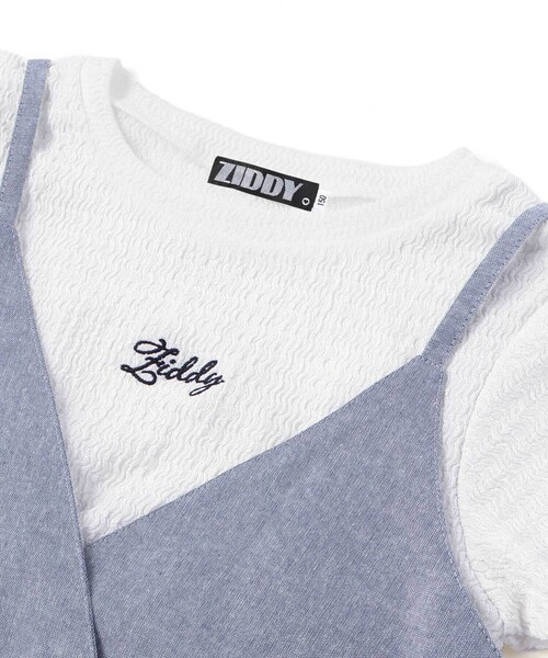 ZIDDY(ジディ)の「半袖Tシャツドッキングワンピース(130~160cm)(ワンピース・キッズ・ブルー・FREE/150cm/140cm)」の8枚目の写真