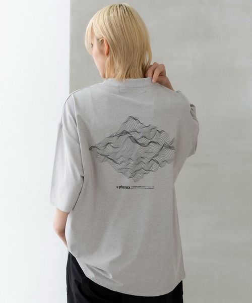 +phenix(プラスフェニックス)の「+phenix(プラスフェニックス)Outlast TOPOGRAPHY SHORT SLEEVE TEE / トポグラフィー ショートスリーブTシャツ(Tシャツ/カットソー・メンズ・ホワイト/グレー/ブラック・M/L)」の21枚目の写真