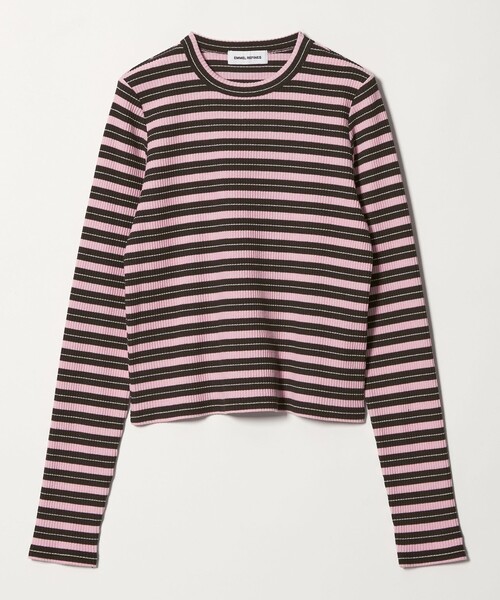 EMMEL REFINES（エメルリファインズ）の「＜EMMEL REFINES＞EM マルチボーダー ロングスリーブ プルオーバー（Tシャツ/カットソー・レディース・ライトブルー/ピンク・FREE）」の2枚目の写真