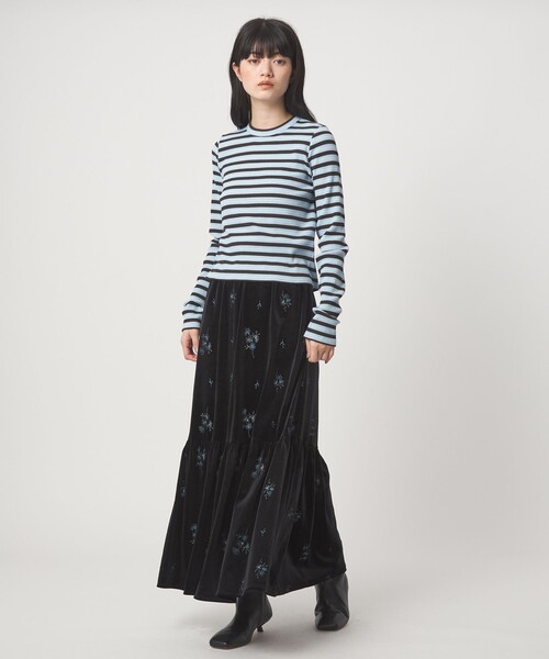 EMMEL REFINES（エメルリファインズ）の「＜EMMEL REFINES＞EM マルチボーダー ロングスリーブ プルオーバー（Tシャツ/カットソー・レディース・ライトブルー/ピンク・FREE）」の10枚目の写真