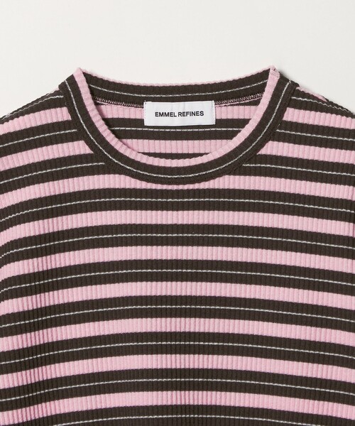 EMMEL REFINES（エメルリファインズ）の「＜EMMEL REFINES＞EM マルチボーダー ロングスリーブ プルオーバー（Tシャツ/カットソー・レディース・ライトブルー/ピンク・FREE）」の14枚目の写真