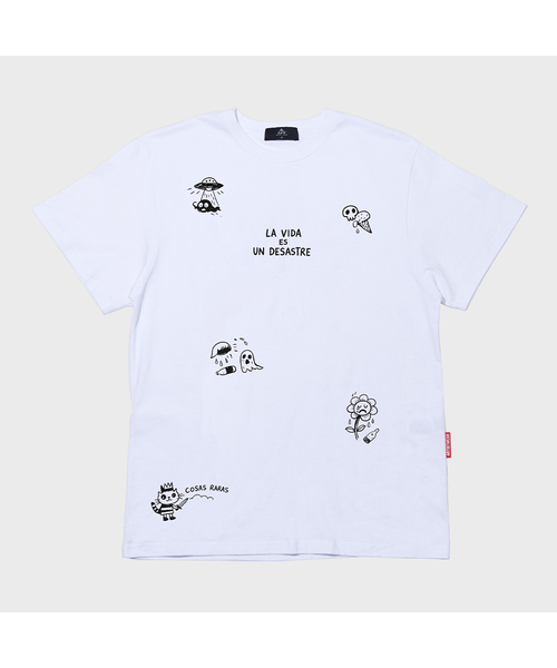 ARTISTWEAR（アーティストウェア）の「[ATW] ラビダドローイング 半袖Tシャツ - 2COLOR（Tシャツ/カットソー・レディース・ホワイト/ブラック・SMALL/MEDIUM/LARGE/X-LARGE/XX-LARGE/XXXX-LARGE）」の2枚目の写真
